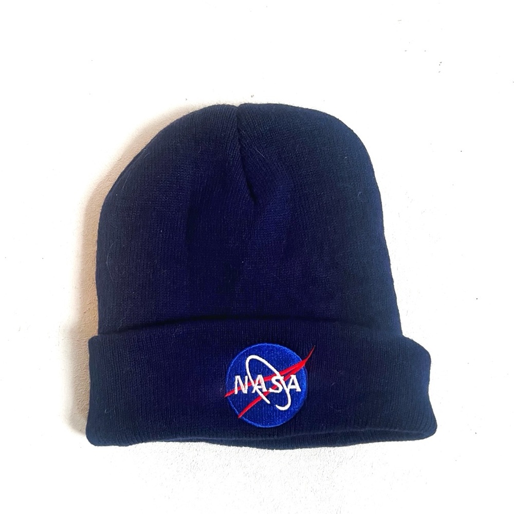 Navy Blue NASA Beanie